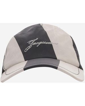Jacquemus Baseball Cap With Logo - Grey