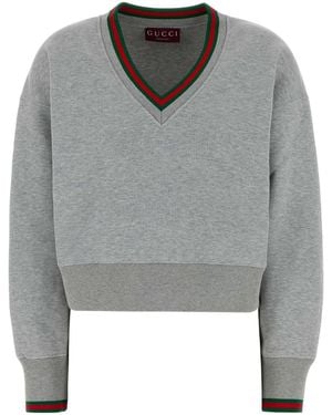 Gucci Grey Cotton Blend Sweatshirt