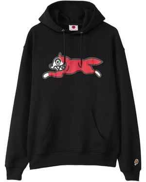 ICECREAM Running Dog Baumwoll-Hoodie - Schwarz