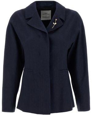 Marella Blazer -Kapsel Emily Ratajkowski x - Blau
