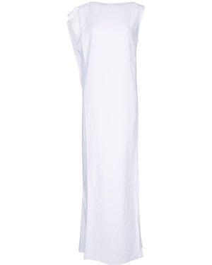 Jacquemus Sculpted Draped Long Dress - White
