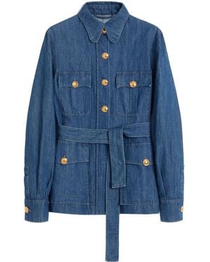 Valentino Denim Cotton Jacket - Blue