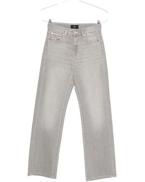 Seven7 Sieben Tess Wide Leg Denim Jeans - Grau