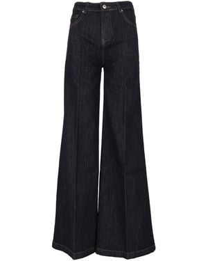 Ermanno Scervino Jeans Basic High-Waisted Wide-Leg Jeans - Blue