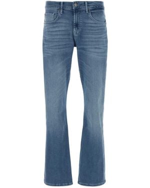 7 For All Mankind Bootcut Solid Jeans - Blue