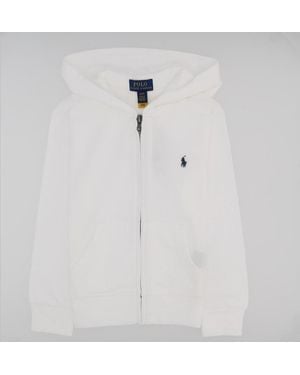 Polo Ralph Lauren Zipper Hoodie - White