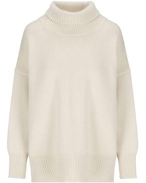 Chloé Kaschmirpullover Mit Rollkragen - Weiß