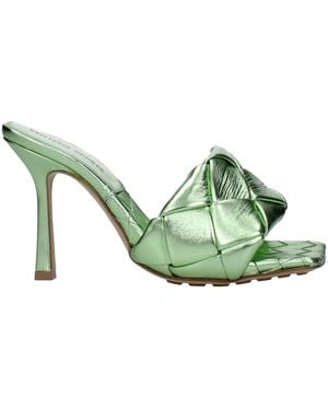 Bottega Veneta Lido Mules - Green