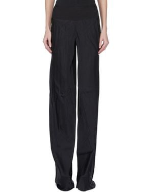 Rick Owens Floor-Length Charmeuse Bias Pants - Black