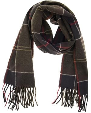 Barbour Schal mit Tartan -Muster - Schwarz