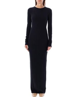 ÉTERNE Long Sleeve Maxi Dress - Blue