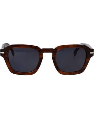BOSS Horn Acetate Sunglasses - Blue