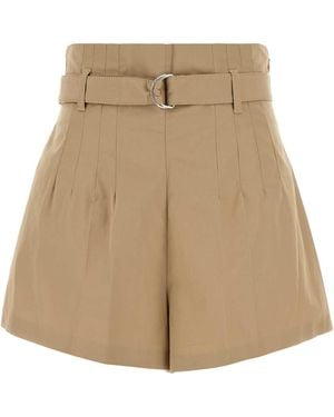 Prada Poplin Shorts - Natural