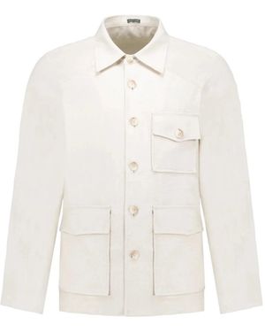 AUTORE Linen Jacket - White