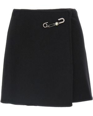 Ermanno Scervino Jewel Pin Skirt Skirts - Black