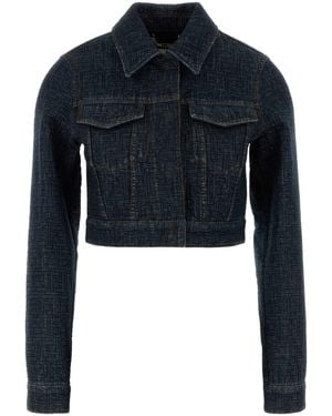 Fendi Denim Padded Jacket - Blue