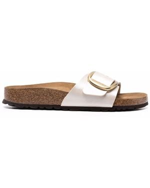 Birkenstock Madrid Big Buckle Pearl, Birko Flor Graceful - White