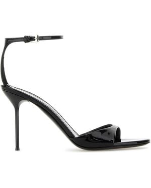 Paris Texas Leather Lidia Sandals - Black