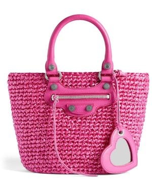 Balenciaga Kleine Le Cagole Panier Handtasche - Pink