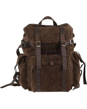Tod's Suede Leather Backpack - Brown