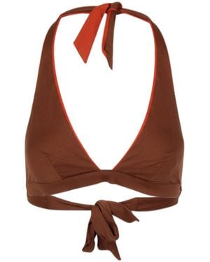 Max Mara Top Bruin+oranje