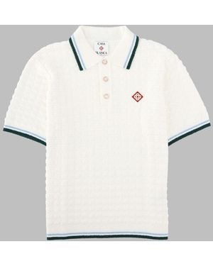 CASABLANCA Mini Polo Shirt For Fw26 - White