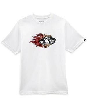 Vans "Flame" Logo T-Shirt - White