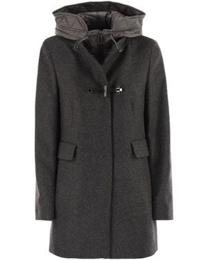 Fay Knebelmantel - Schwarz