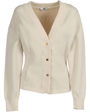 Elisabetta Franchi Maglia Tricot - Natural