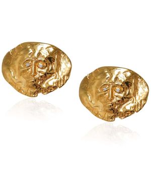 Hermina Athens Aretes de Hermina Atenas Nikolaos - Metálico