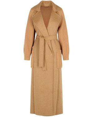 Max Mara 'Berard 1234' Camel Wrap Coat - Natur