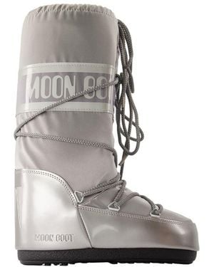 Moon Boot Icon Blick Stiefel Mondstiefel synthetisches Silber - Grau