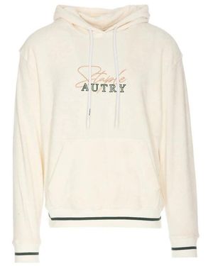 Autry Unisex Chenille Staple Hoodie - Natur