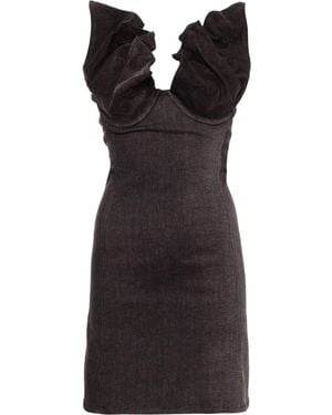 Y. Project Denim Mini Dress - Black