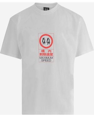 44 Label Group Katoenen T-shirt Met Logo - Wit