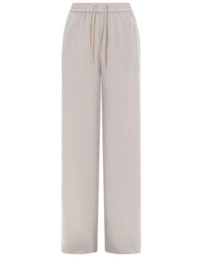 Herno Jogger Pants With Drawstring - White
