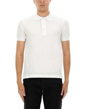 Tom Ford Pique Polo - White
