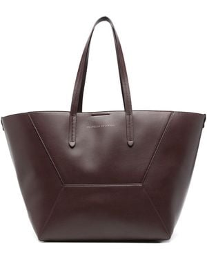 Brunello Cucinelli DC Duo En cuir sac en cuir - Marron