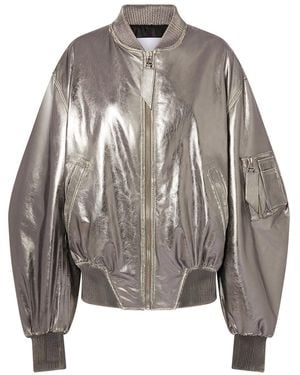 The Attico Bomber Jackets - Gray
