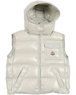 Moncler Chaleco Kamile verde claro - Gris