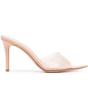 Gianvito Rossi Pointed Plexiglass Sandals With 85Mm Heel - Pink