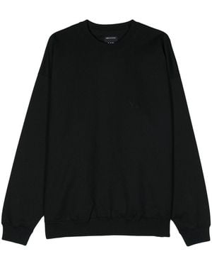 Y-3 Katoenen Sweatshirt Met -logo - Zwart