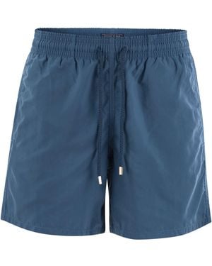 Vilebrequin Pantaloncini Da Spiaggia Di Moorea Solido - Blu