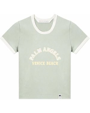 Palm Angels Cali Vibes Vintage Slim T-Shirt - Grün