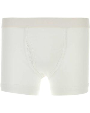 Tom Ford Stretch Cotton Boxer - White
