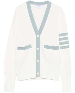 Thom Browne Vest Met Gestreept Detail - Wit