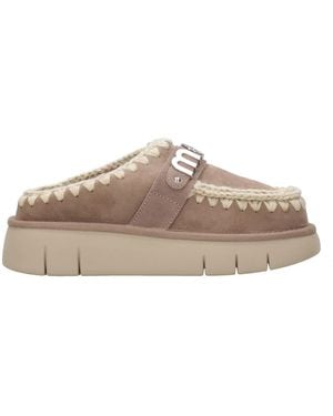 Mou Sandalen tauchten grau - Braun