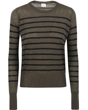 C.t. Plage Wool Striped Jumper - Grey