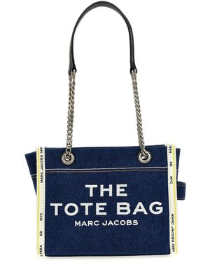 Marc Jacobs 'The Denim Chain Small Tote' Stume - Blu