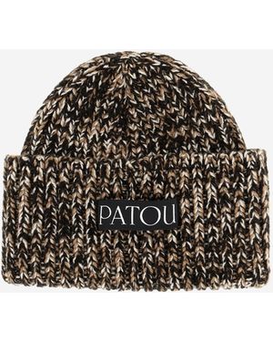 Patou Mütze aus Wolle und Kaschmir - Schwarz